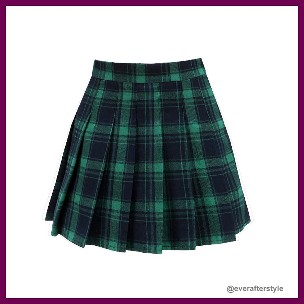 High Waist Pleated Tennis Skirt A-Line Mini Y2k Chic Activewear